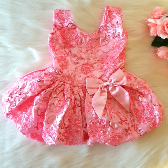 Princess Expressions Pink Sequin & Ribbon Applique Ballet Costume Baby 6-12 Mth - Picture 13 of 13